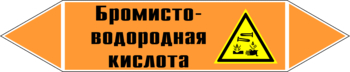 Маркировка трубопровода "бромисто-водородная кислота" (k13, пленка, 716х148 мм)" - Маркировка трубопроводов - Маркировки трубопроводов "КИСЛОТА" - Магазин охраны труда ohranatruda-shop.ru