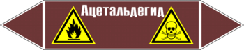 Маркировка трубопровода "ацетальдегид" (пленка, 507х105 мм) - Маркировка трубопроводов - Маркировки трубопроводов "ЖИДКОСТЬ" - Магазин охраны труда ohranatruda-shop.ru