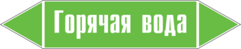Маркировка трубопровода "горячая вода" (пленка, 716х148 мм) - Маркировка трубопроводов - Маркировки трубопроводов "ВОДА" - Магазин охраны труда ohranatruda-shop.ru